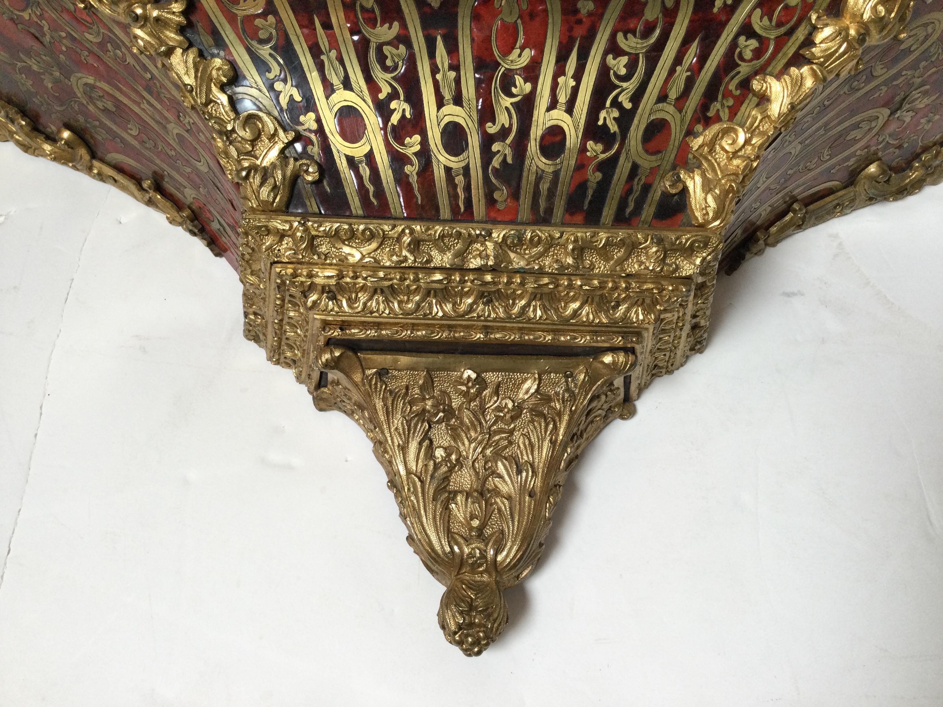 Mid-20th Century Antique Napoleon III Boulle Bracket Shelf French, 1865