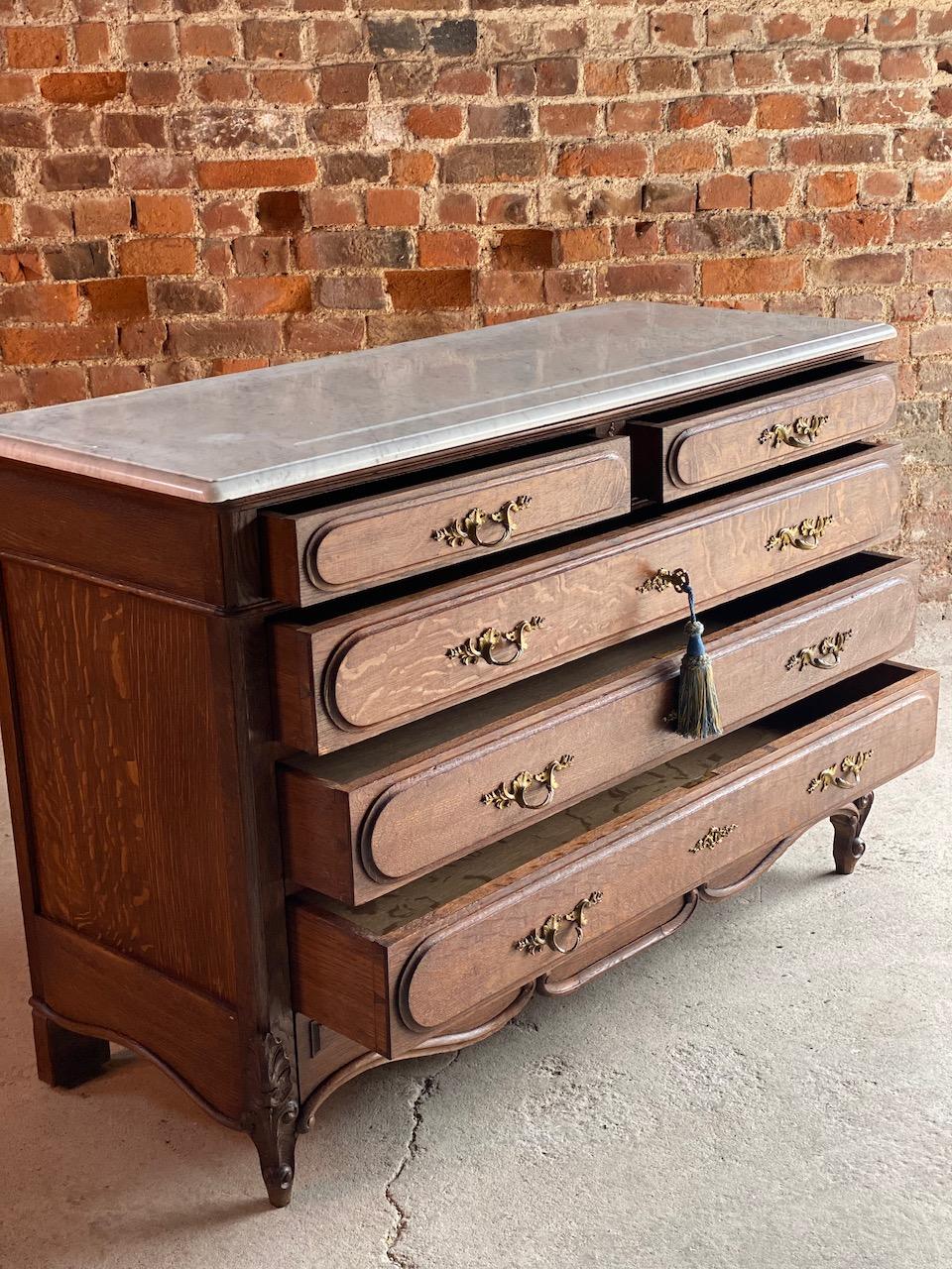 Antique Napoleon III Marble Commode Chest of Drawers, France circa 1870 Number 4 2