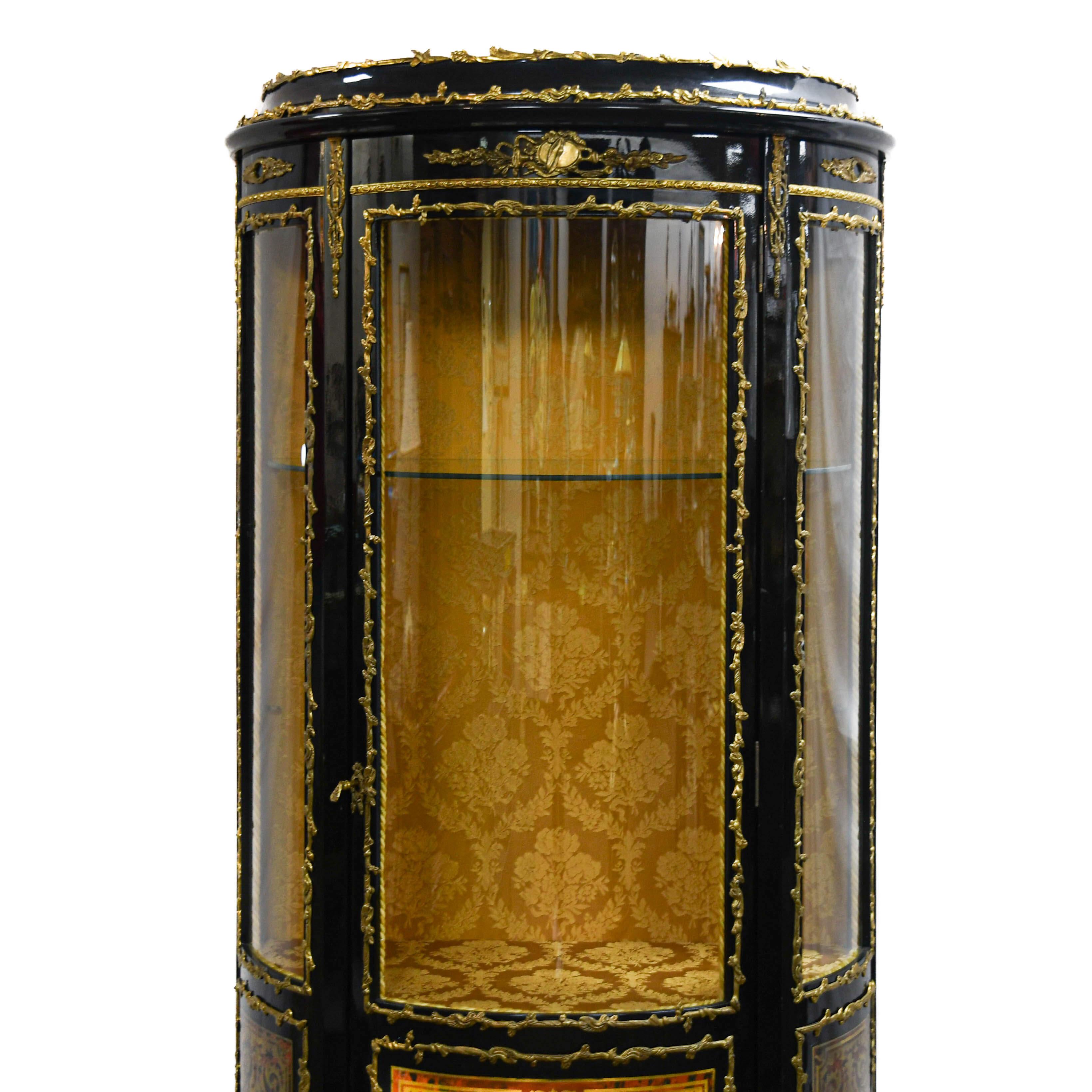Unknown Antique Napoleon III-Style Bronze Curio Cabinet For Sale