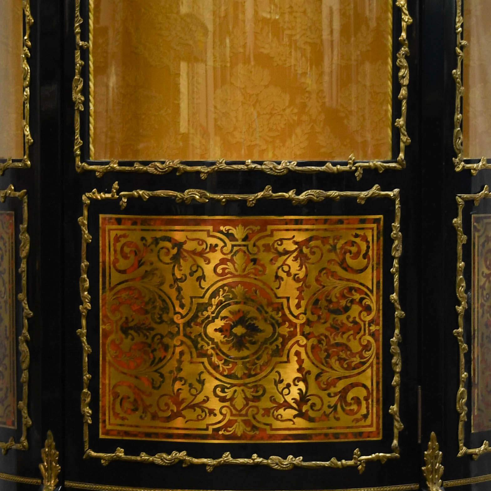 Other Antique Napoleon III-Style Bronze Curio Cabinet For Sale