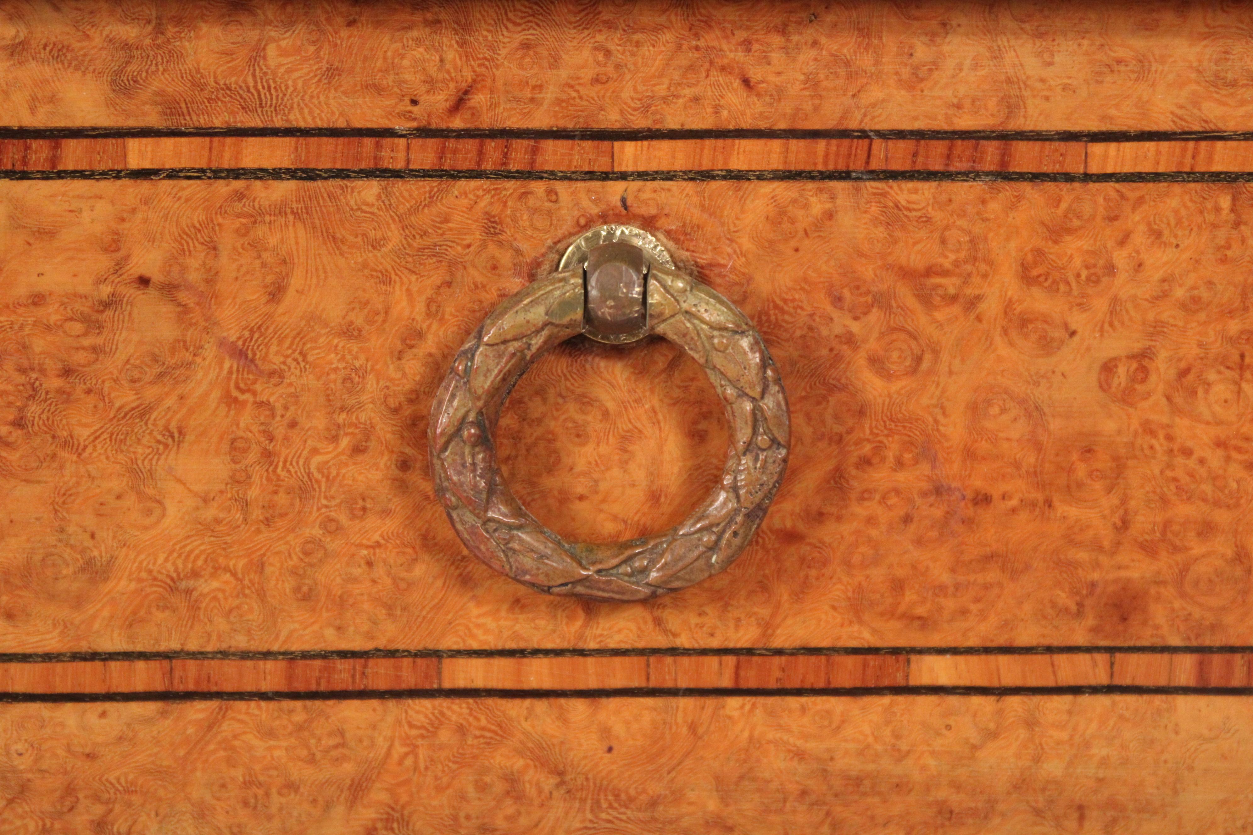 Antique Napoleon III Style Burl Ash and Birch Writing Table 3