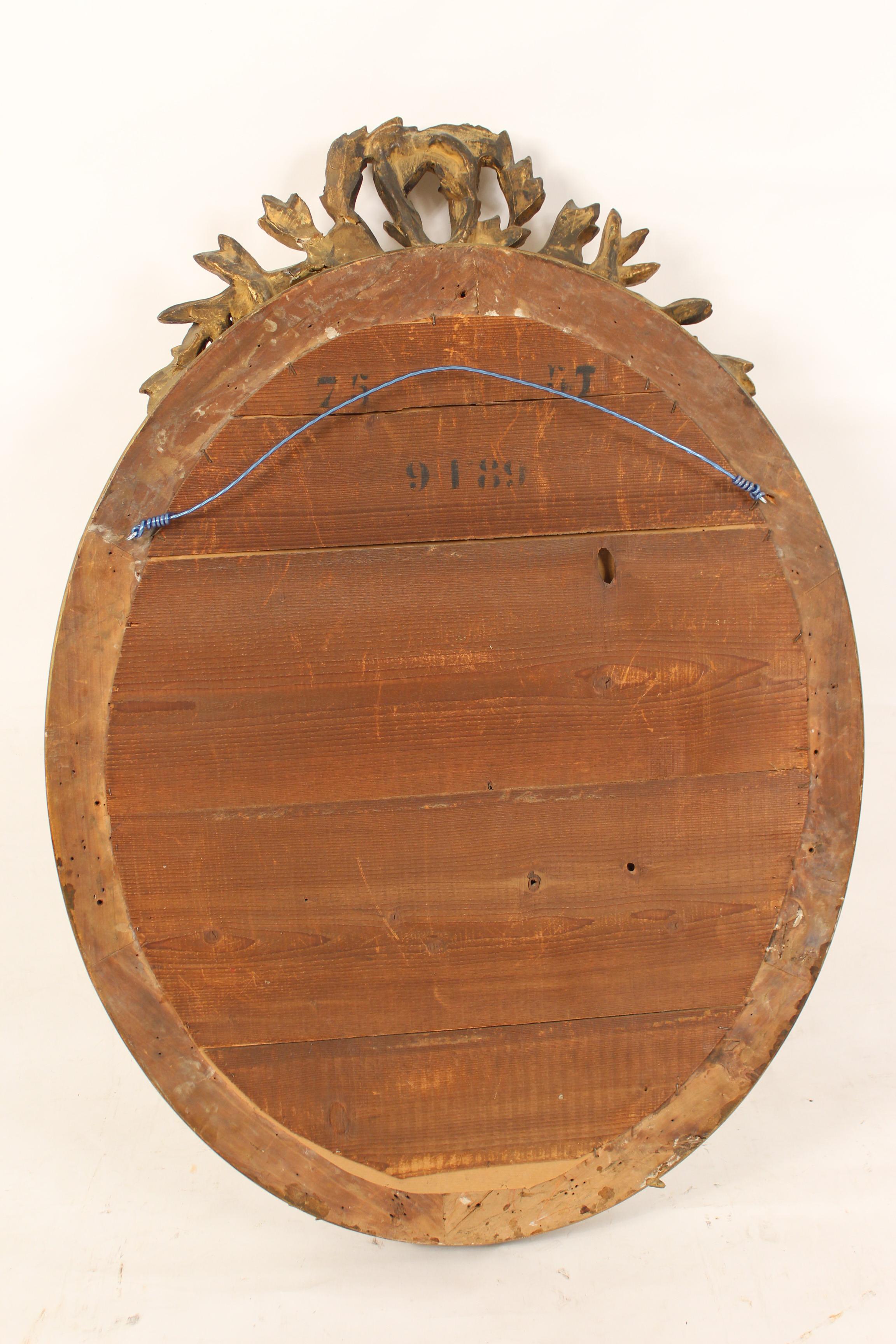 Antique Napoleon III Style Gilt Wood Mirror 5