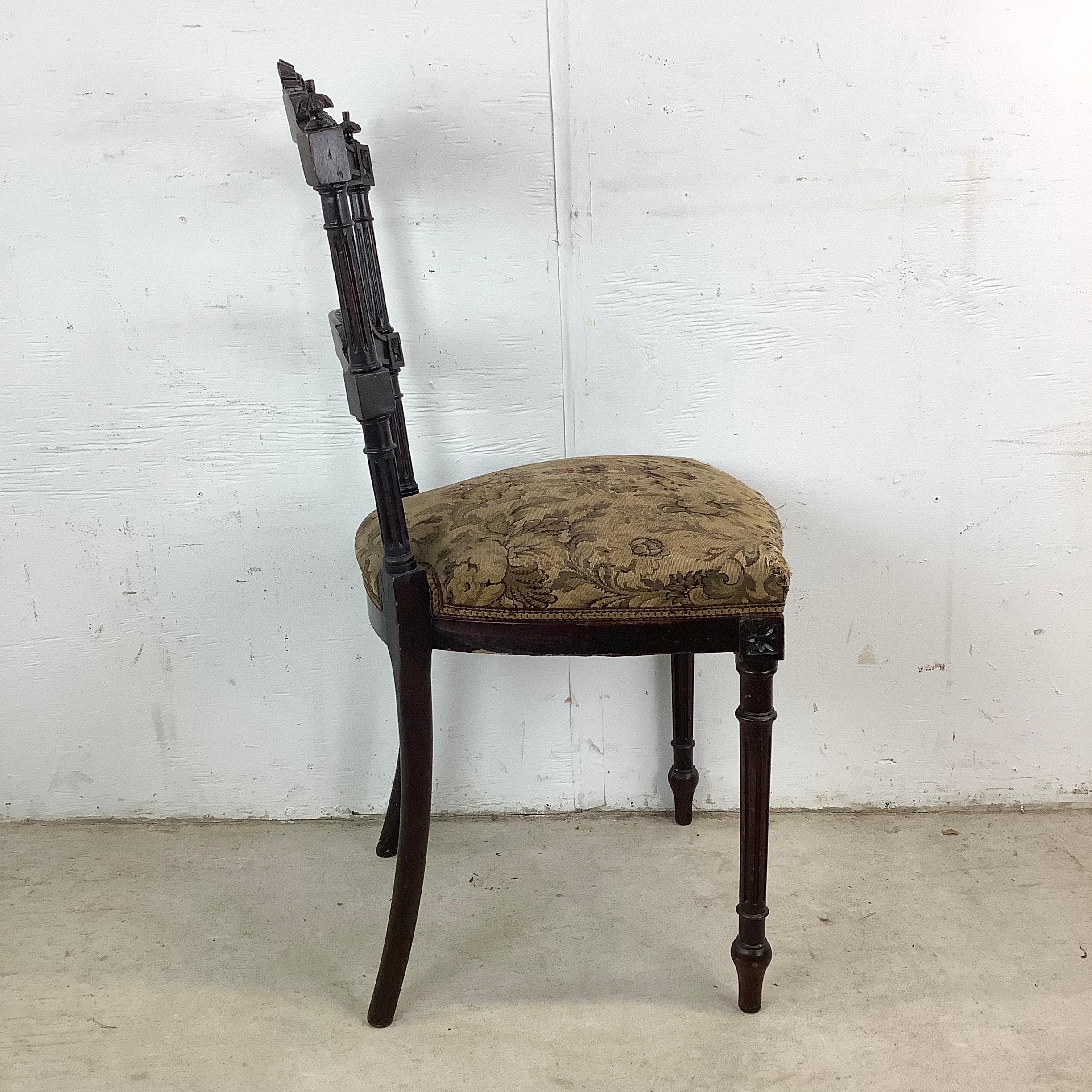 Chaise d'appoint ancienne de style Napoléon III en vente 13