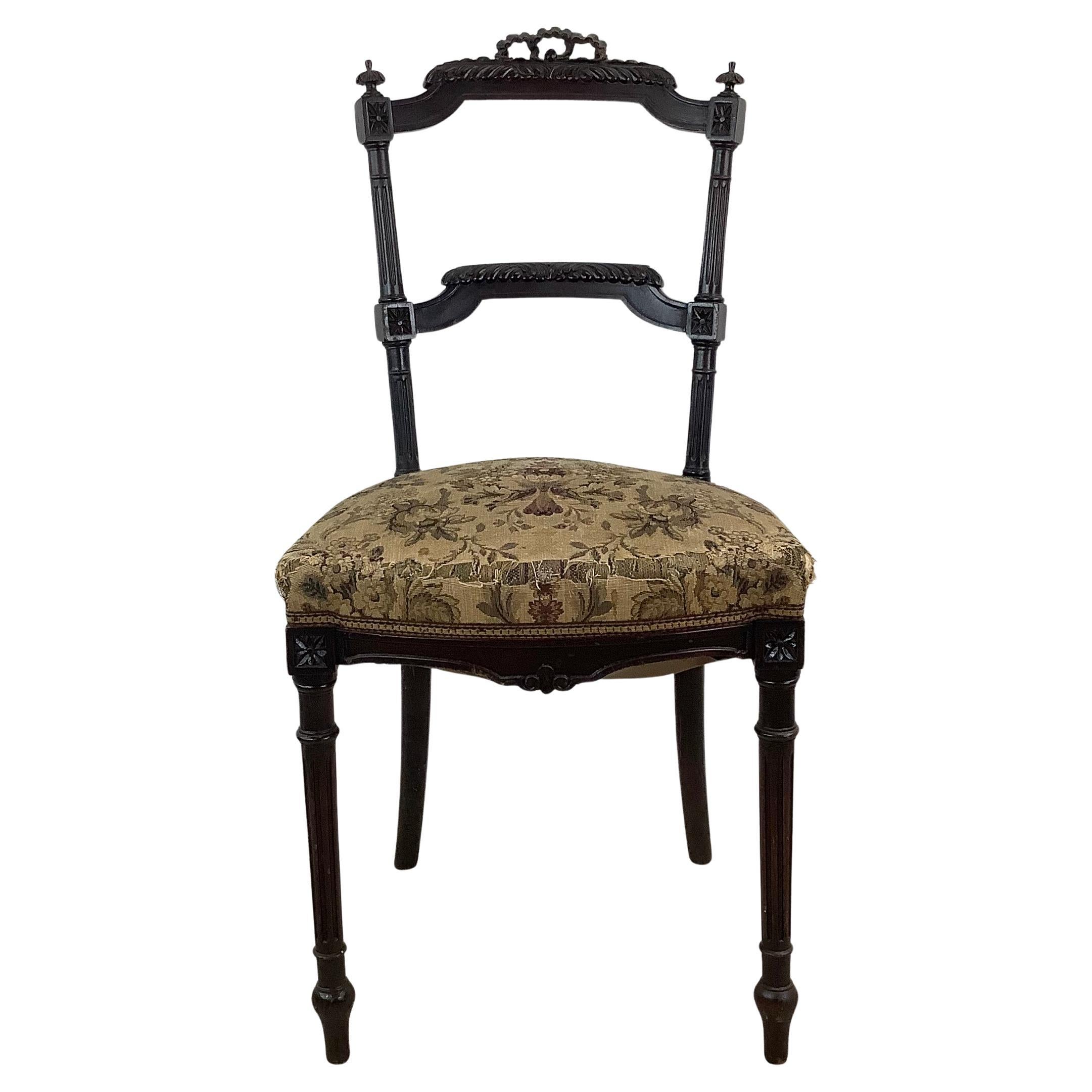 Chaise d'appoint ancienne de style Napoléon III