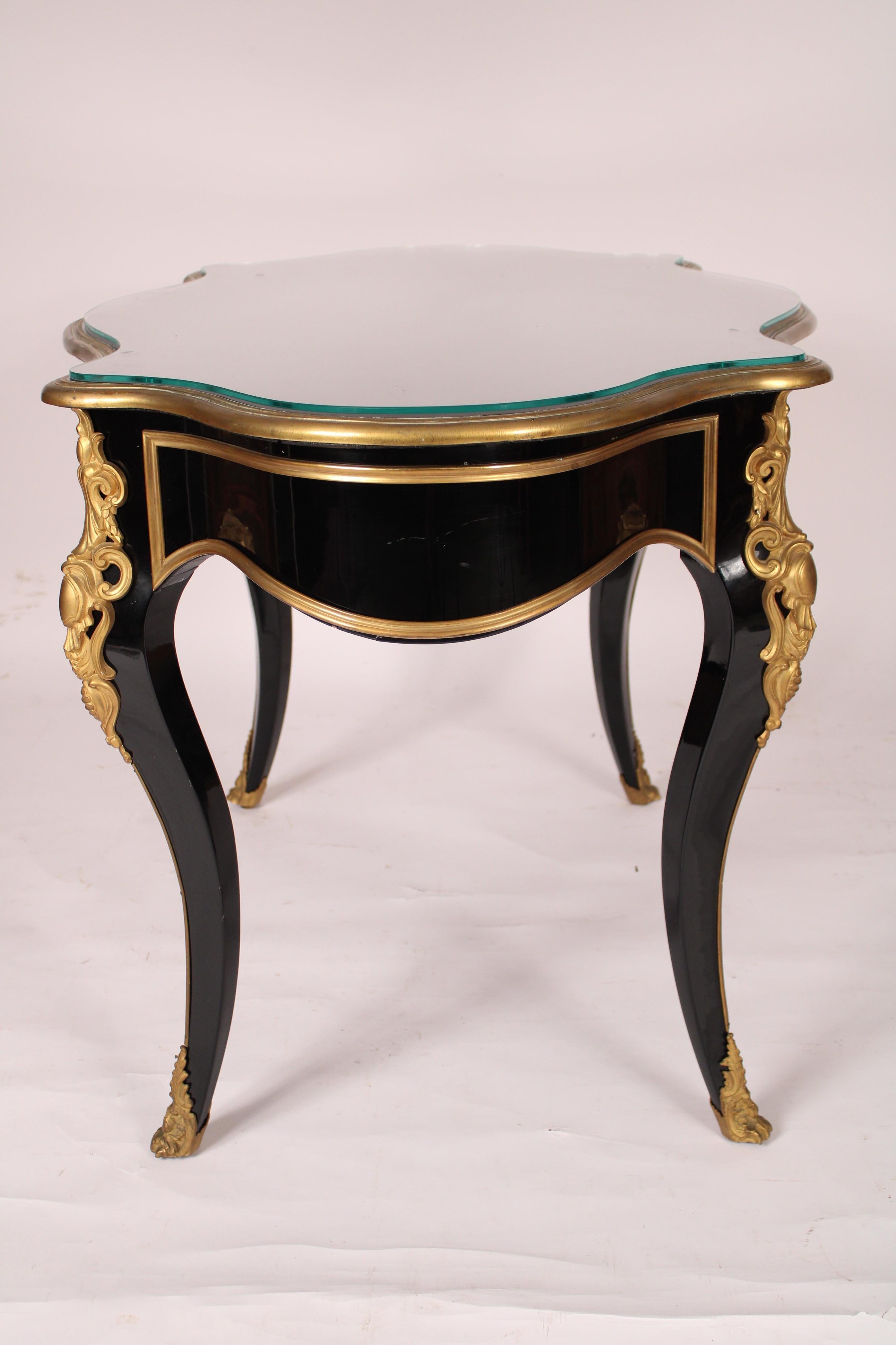 Antique Napoleon III style Writing / Center Table  In Good Condition For Sale In Laguna Beach, CA