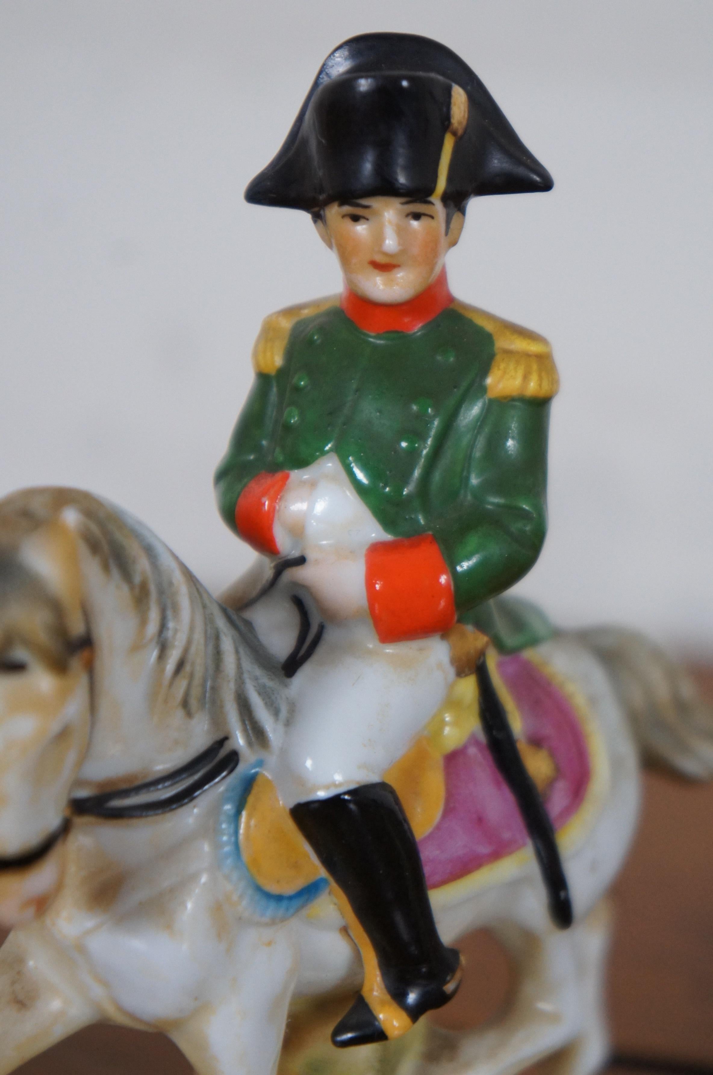 Antike Napoleon & Michel Ney zu Pferd Porzellanfiguren, Paar Dresden, Paar 5