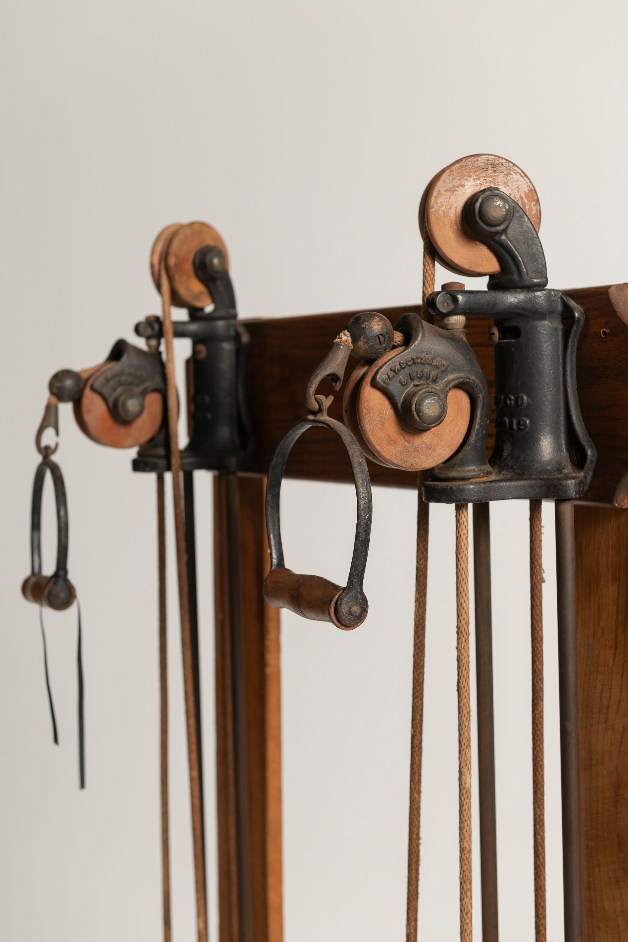 Antike Narragansett Machine Company montbares Gewichtsmaschine, 1920er Jahre, USA im Angebot 2