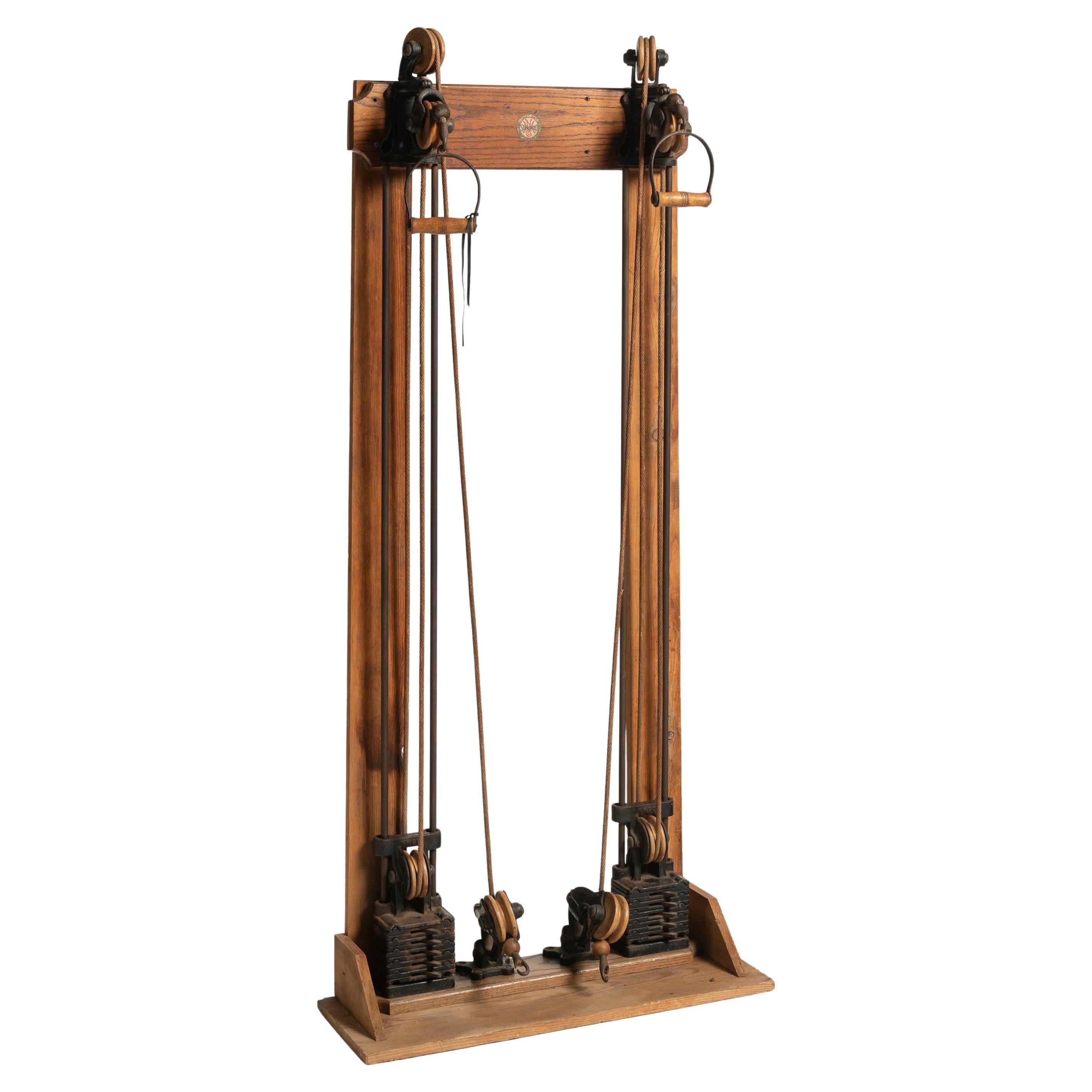 Antique Narragansett Machine Company Mountable Weight Machine , 1920s, USA