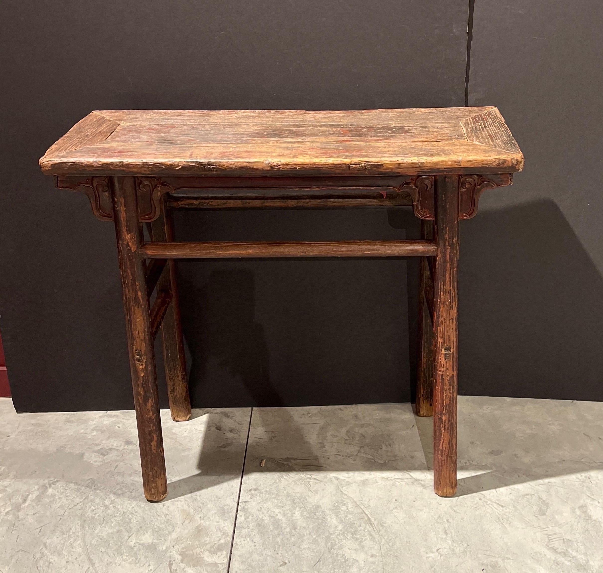 Antique Narrow  Altar Table/Console, China, c. 1880 In Good Condition In New York, NY