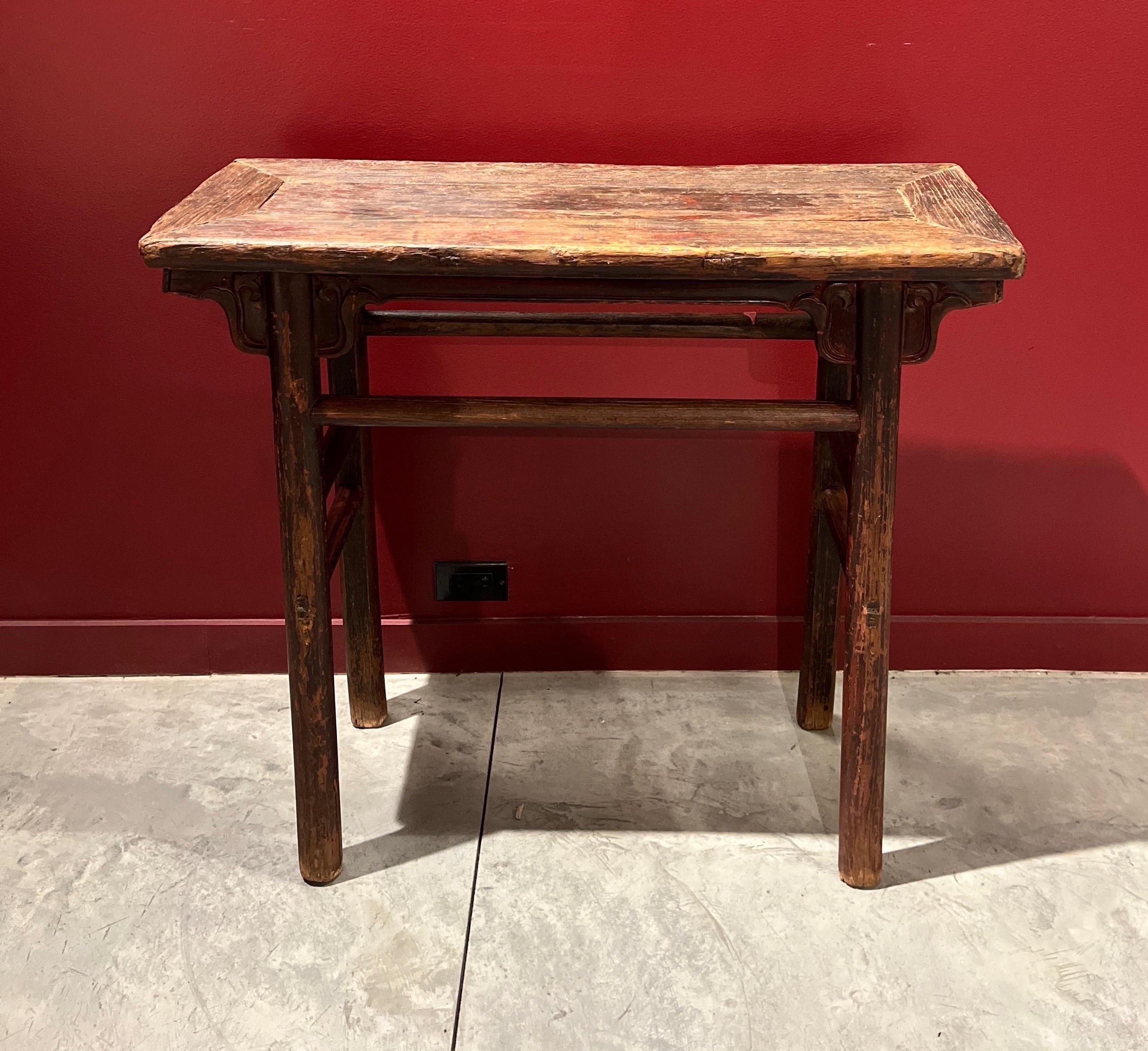 Elm Antique Narrow  Altar Table/Console, China, c. 1880