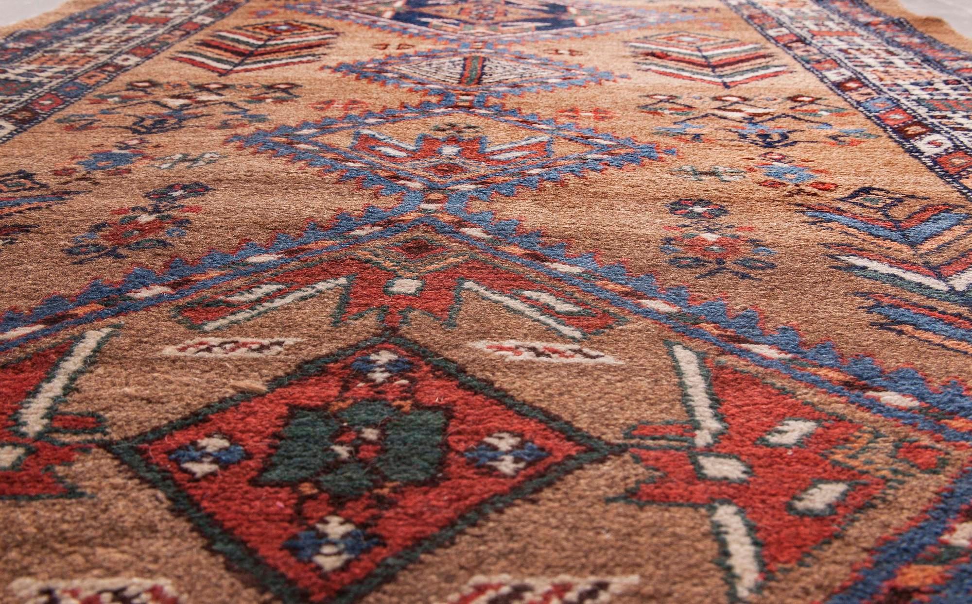 Antique Narrow and Long Persian Hamadan Runner In Good Condition For Sale In New York, NY