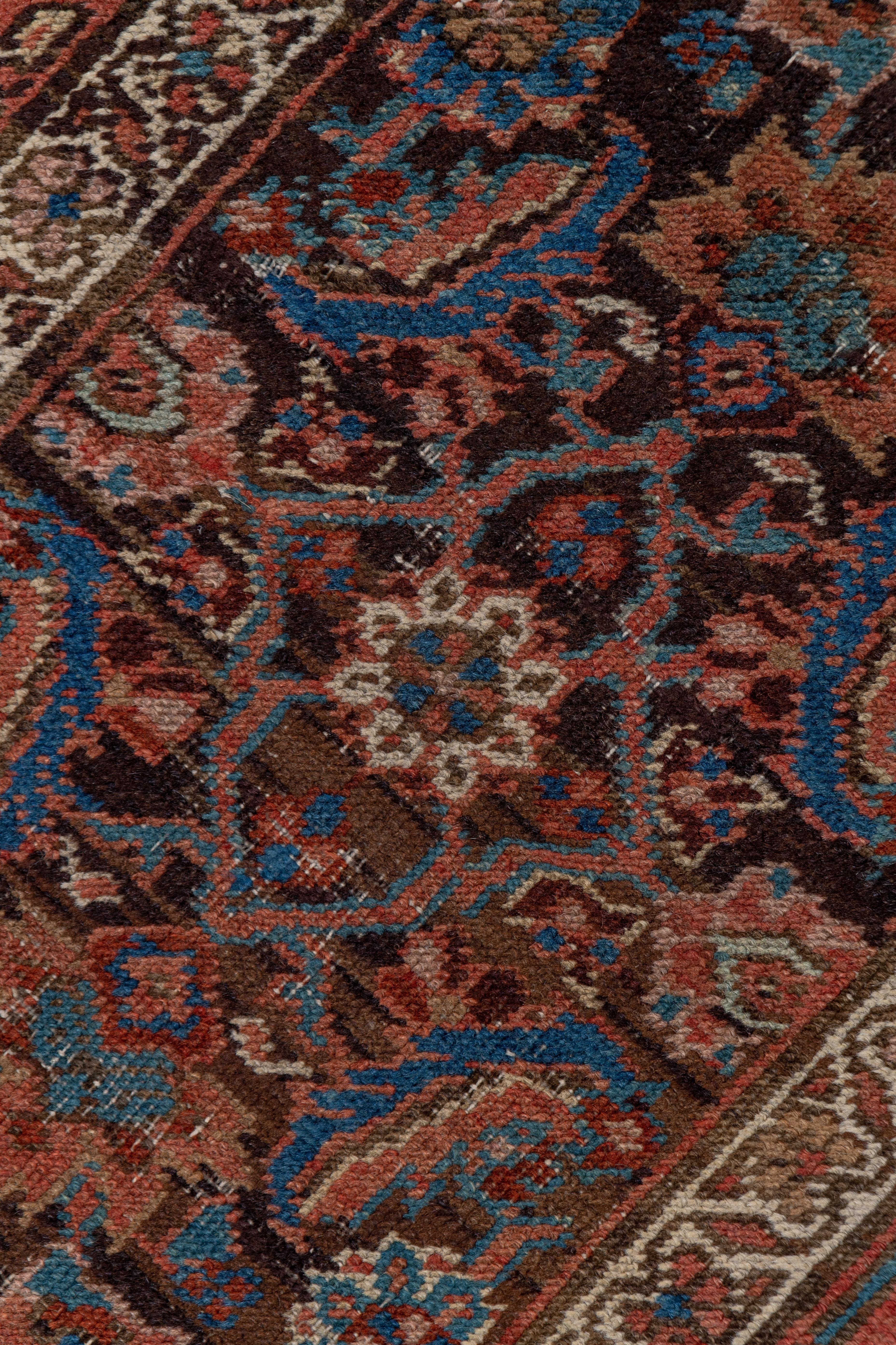 Persian Antique Narrow Heriz Runner For Sale