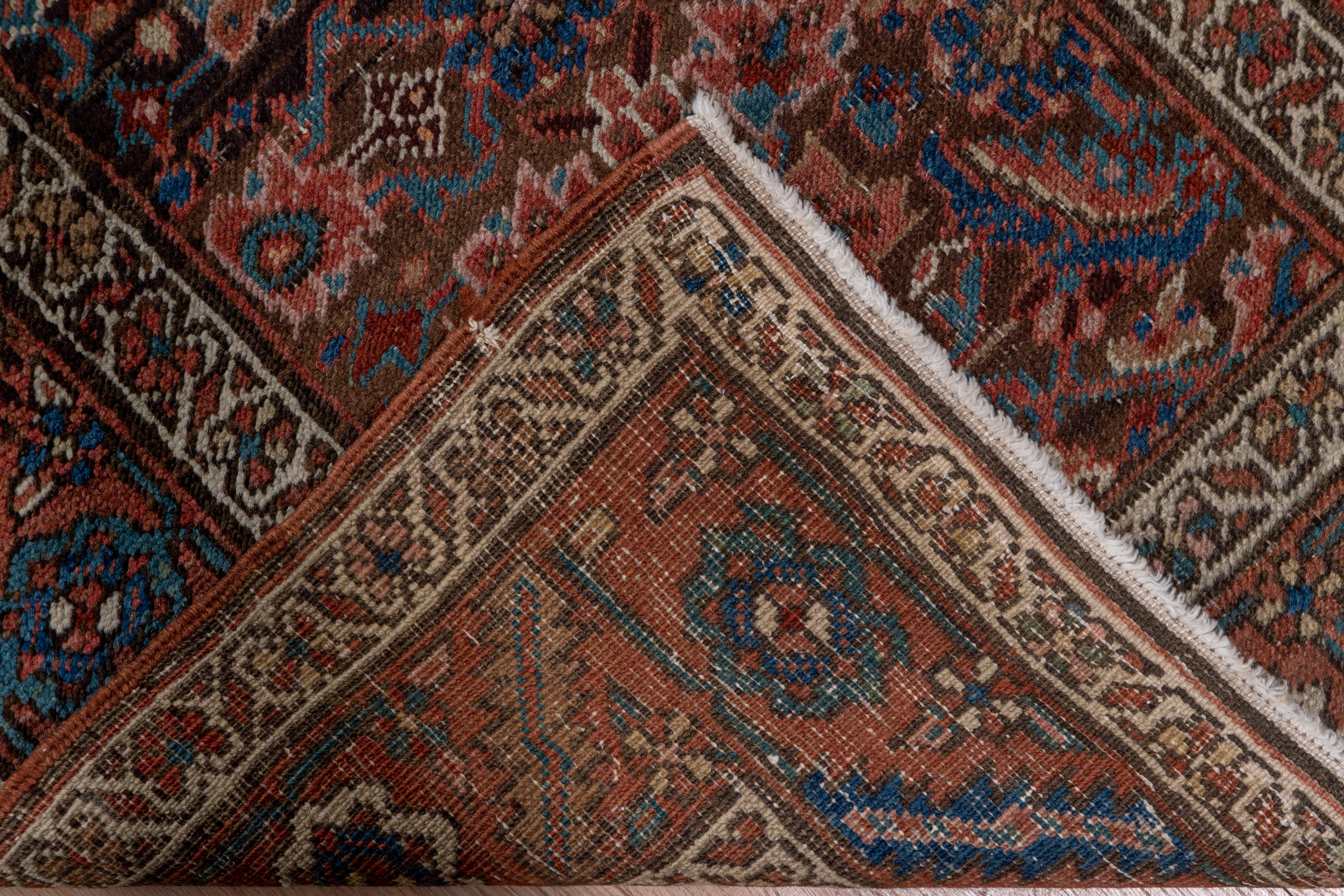 Antique Narrow Heriz Runner In Excellent Condition For Sale In New York, NY