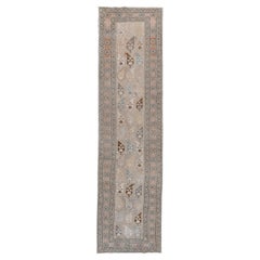 Tapis de couloir étroit antique avec design traditionnel Boteh 