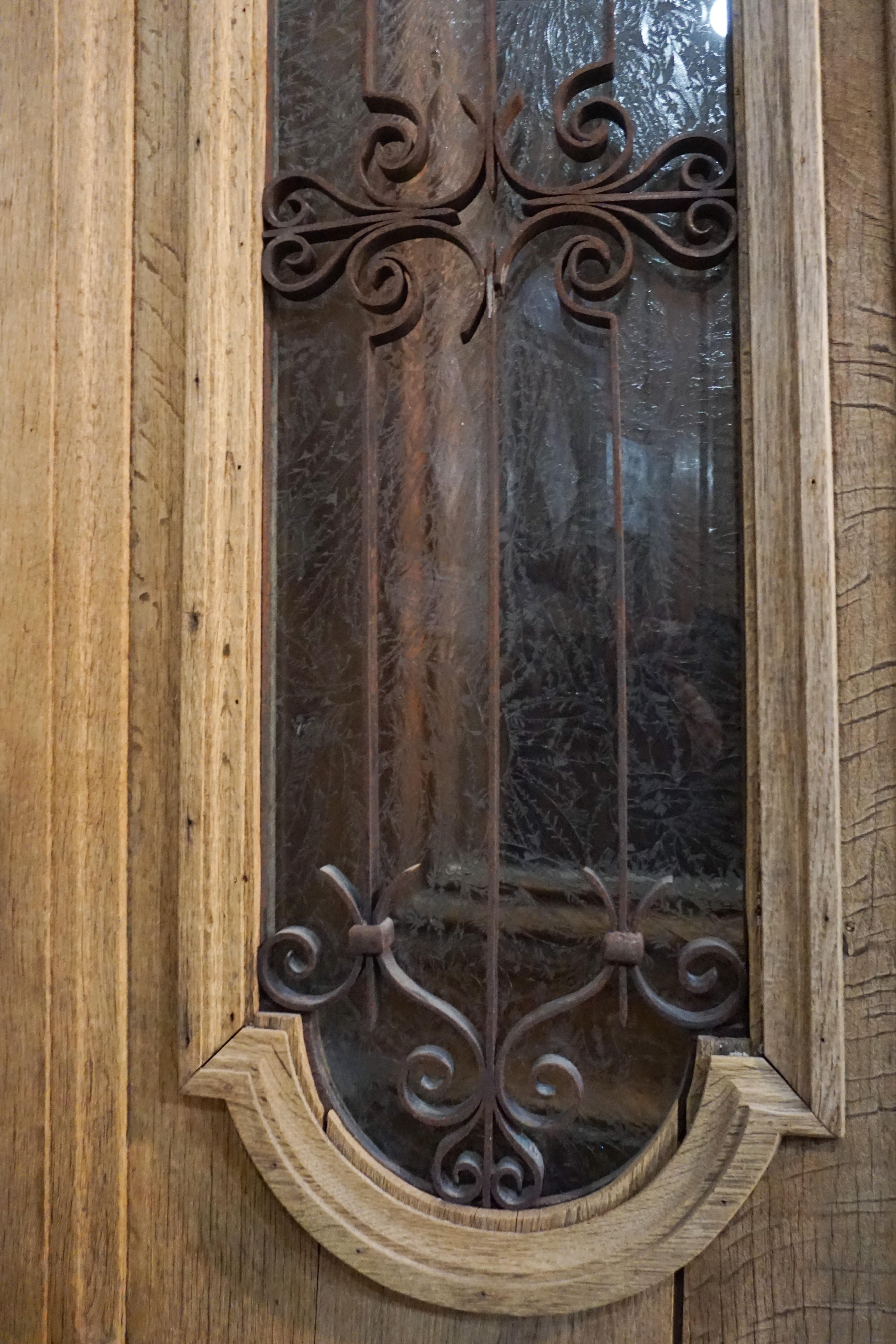 French Antique Narrow Single Door, circa 1880