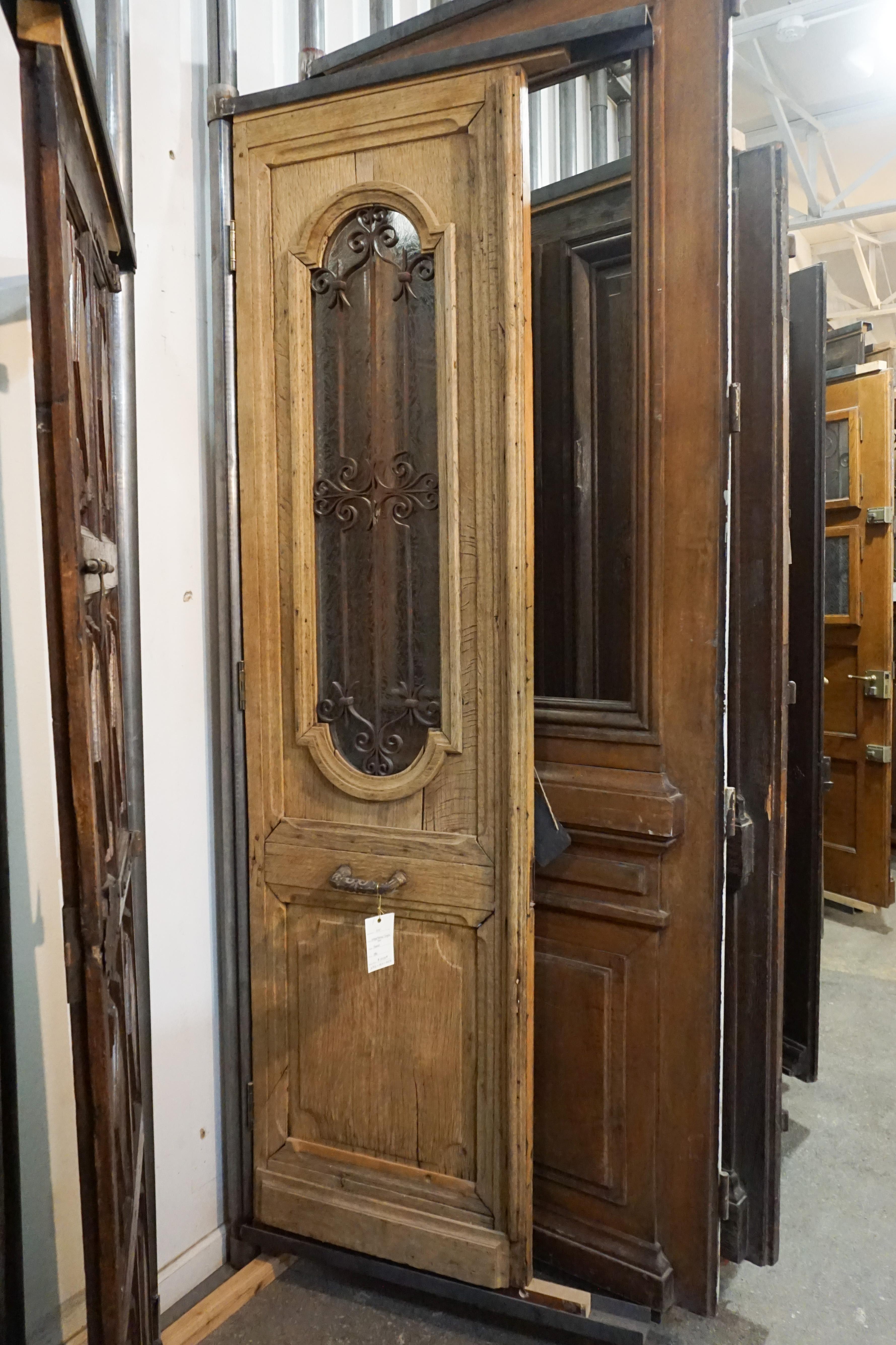 Antique Narrow Single Door, circa 1880 1