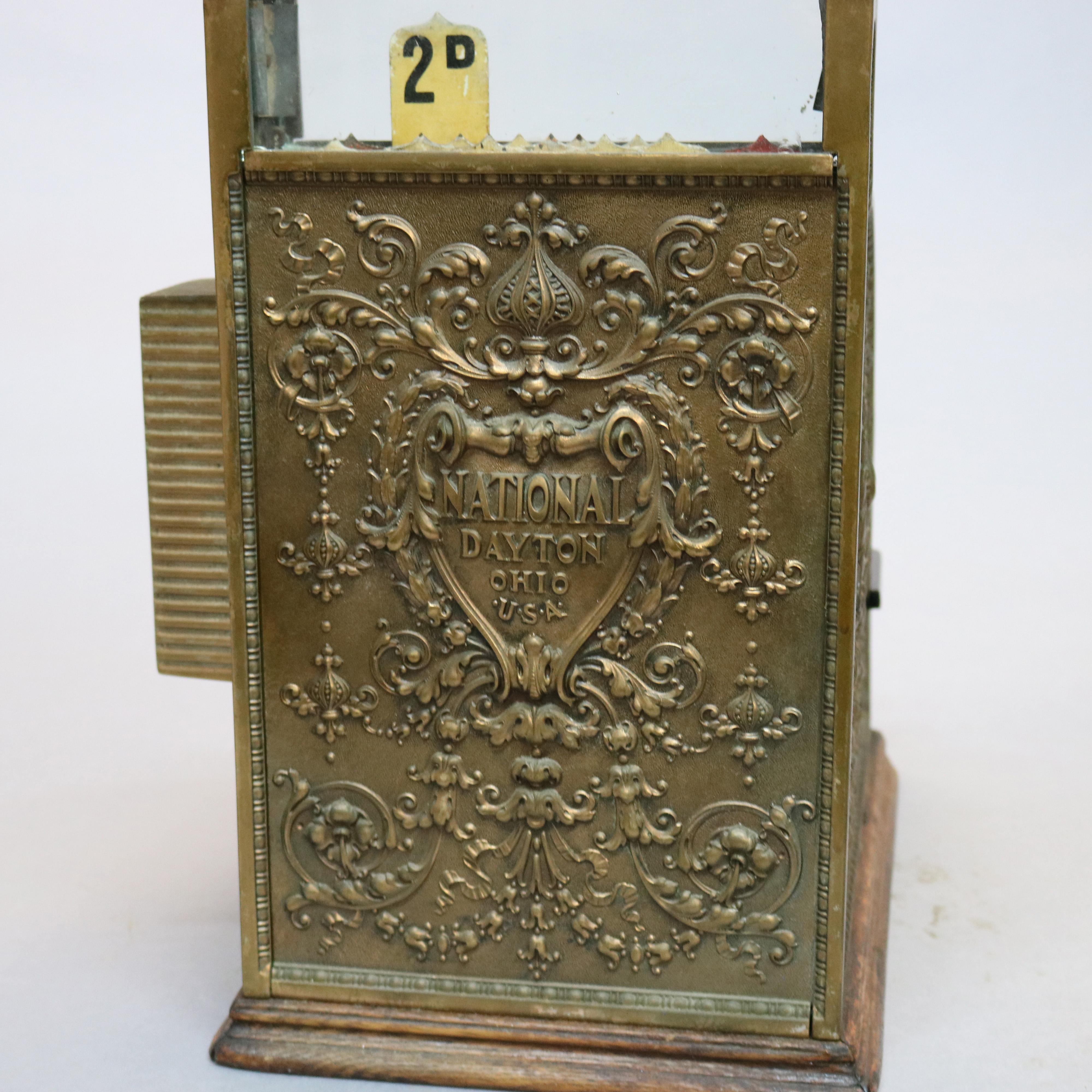Antique National Candy Store Brass Cash Register, circa 1900 3