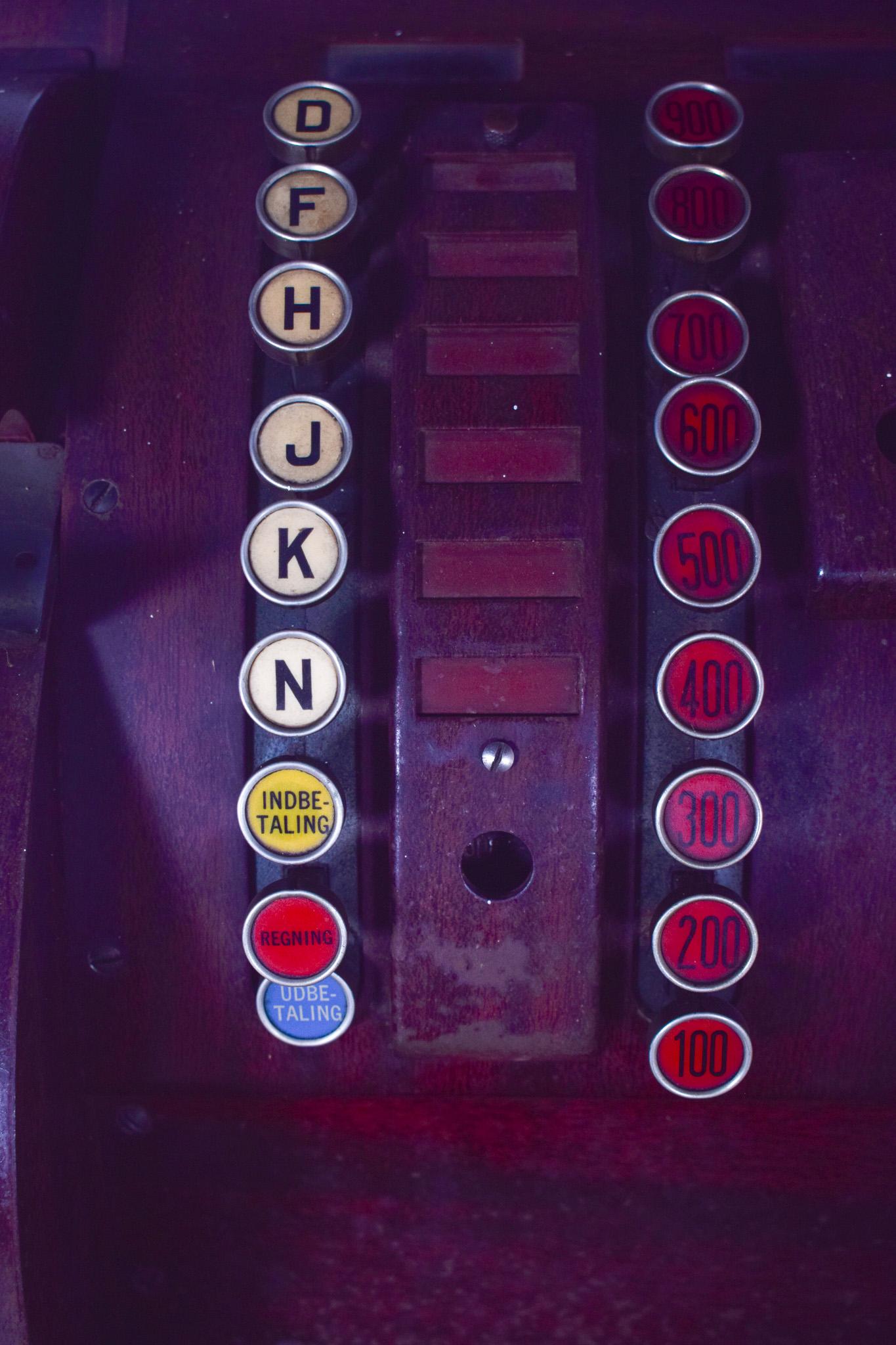 Antique National Cash Register Danish For Sale 1