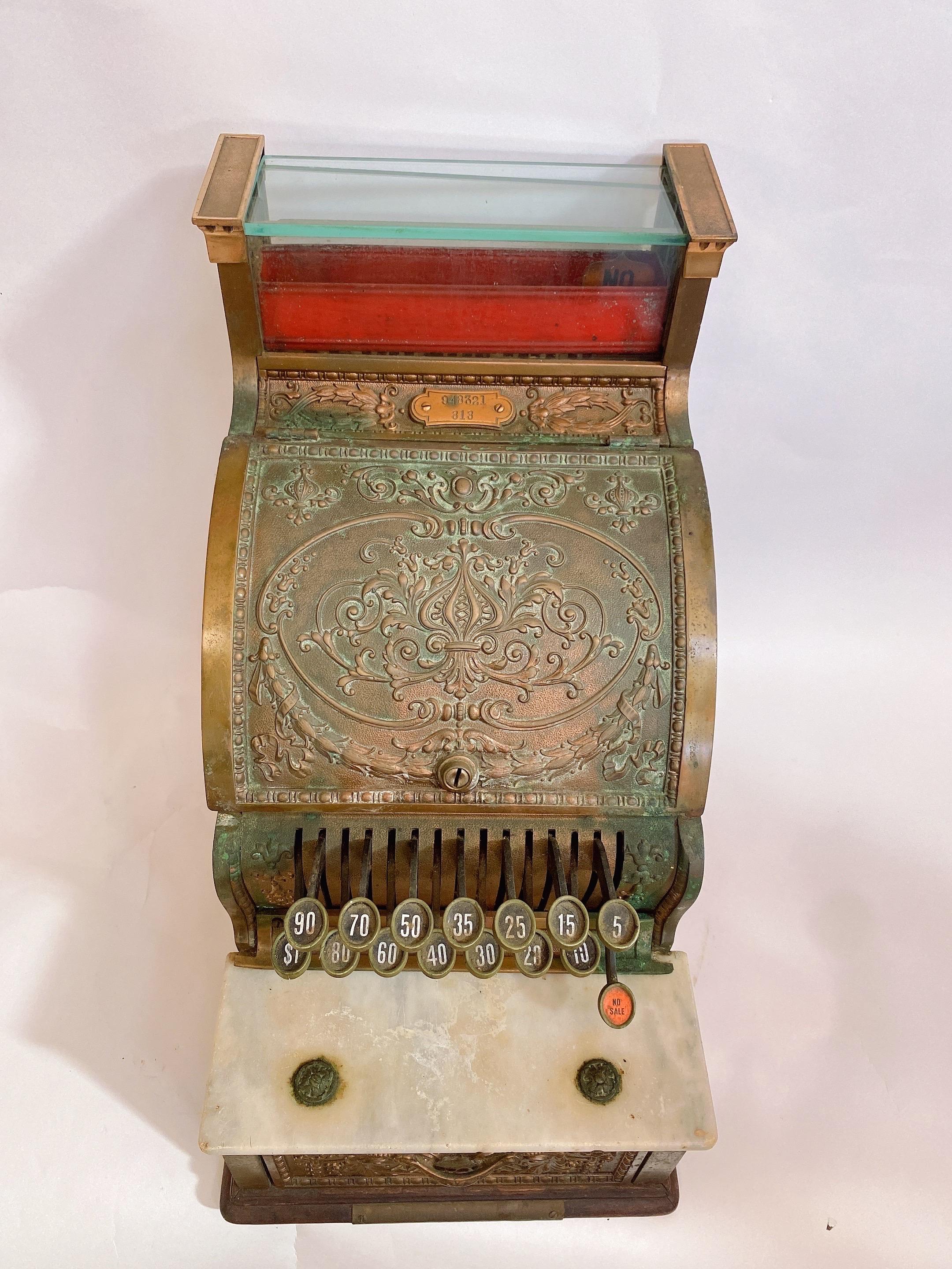 Carved Antique National Cash Register