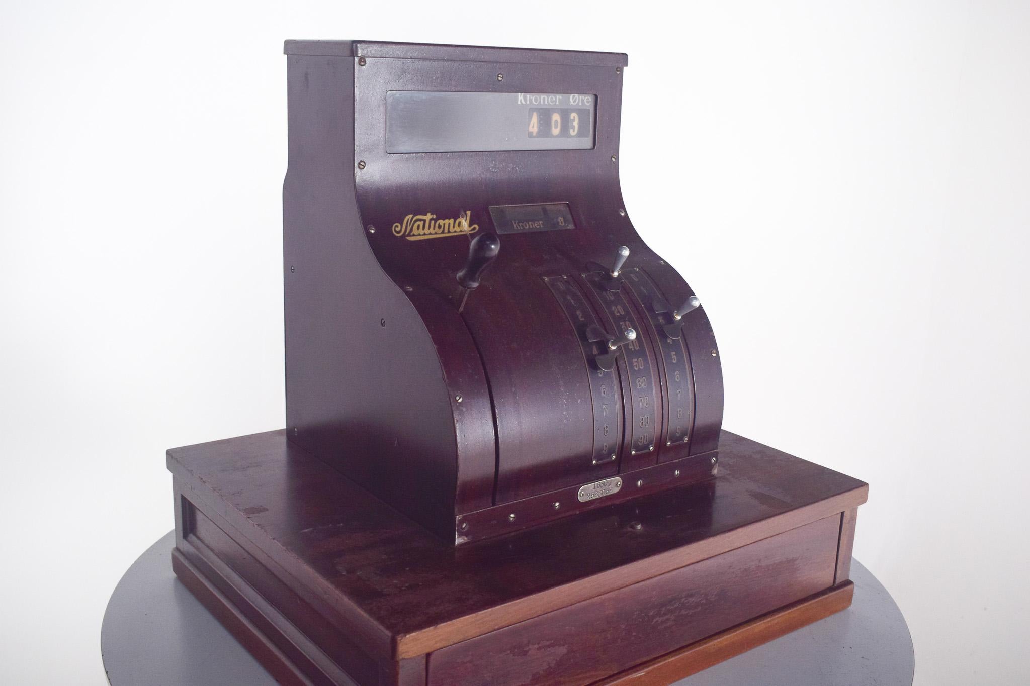 Antique National Cash Register, États-Unis État moyen - En vente à Lisboa, Lisboa