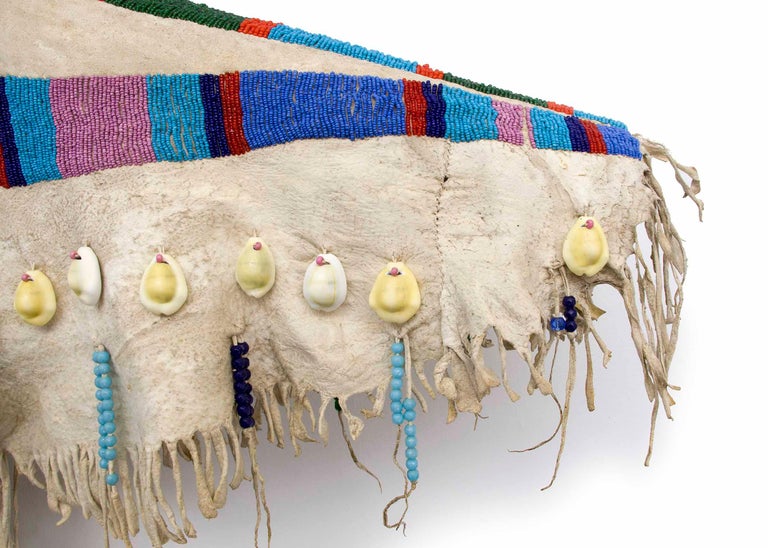 Antique Native American Beaded Hide Dress, Yakima, Plateau Region