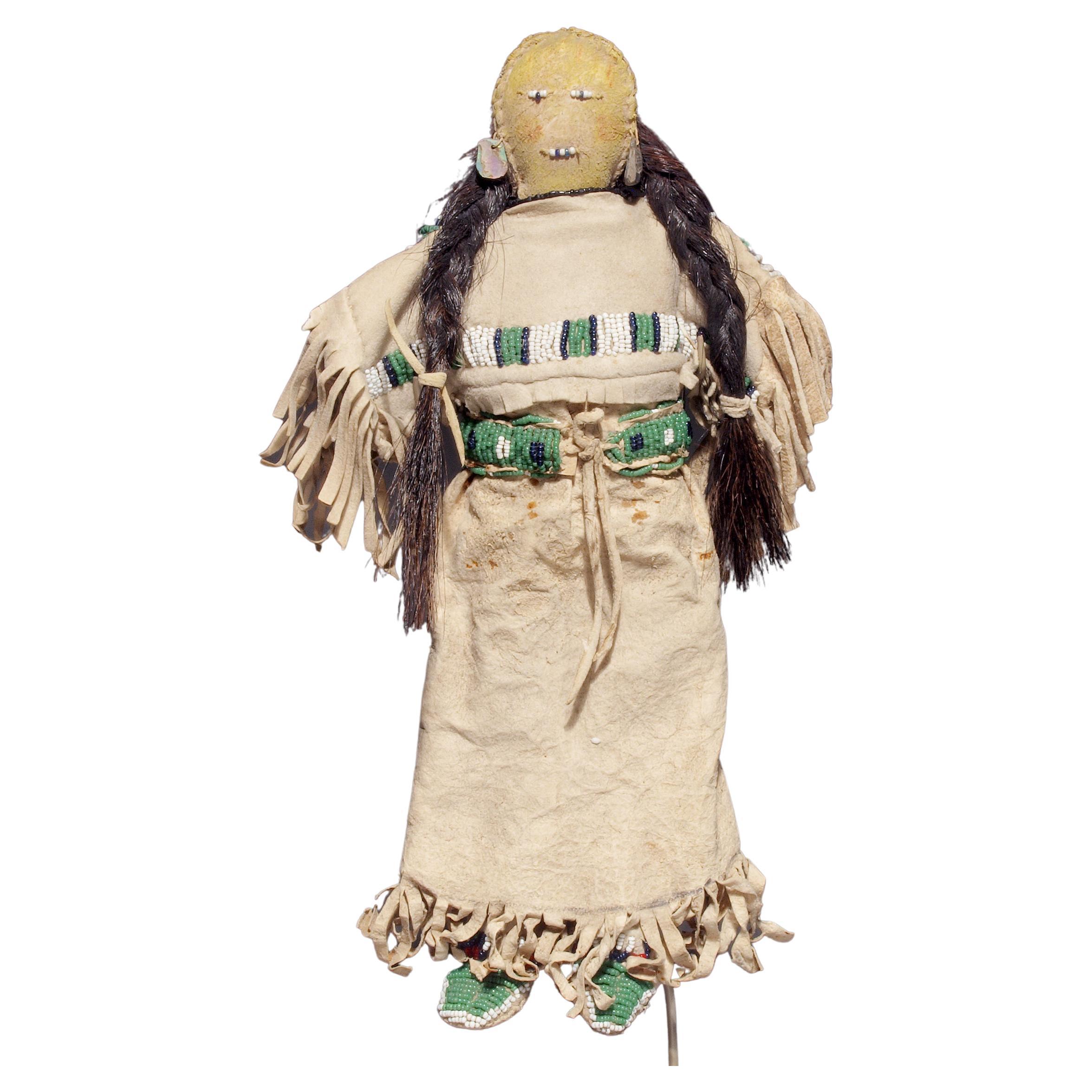 Antique Native American Doll, Sioux 'Plains Indian', 19th Century