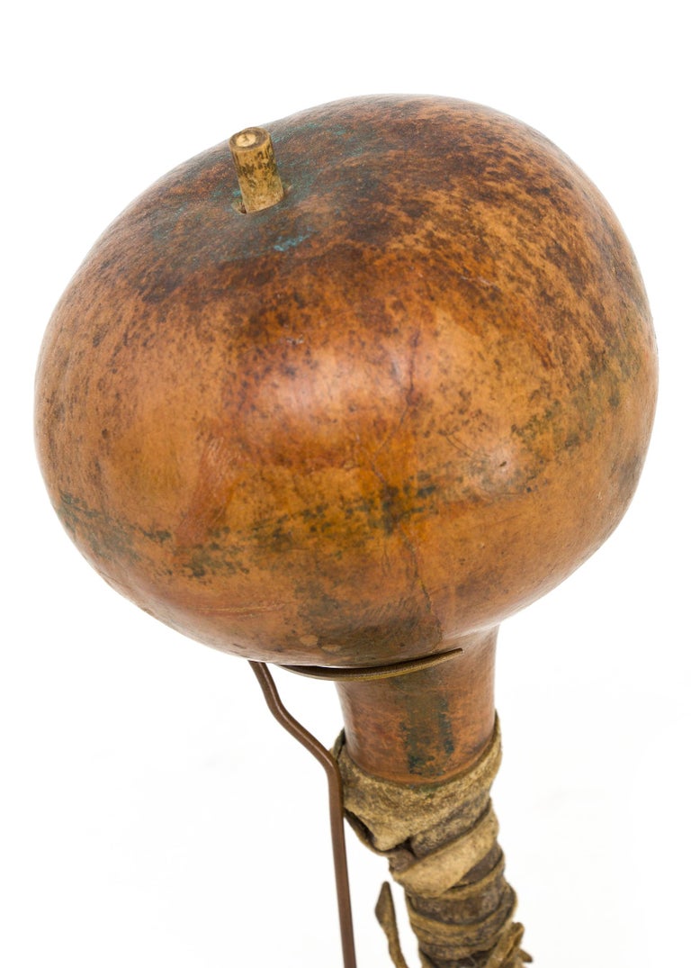 Antique Native American Gourd Rattle, Omaha ‘Plains Indian’, circa 1850