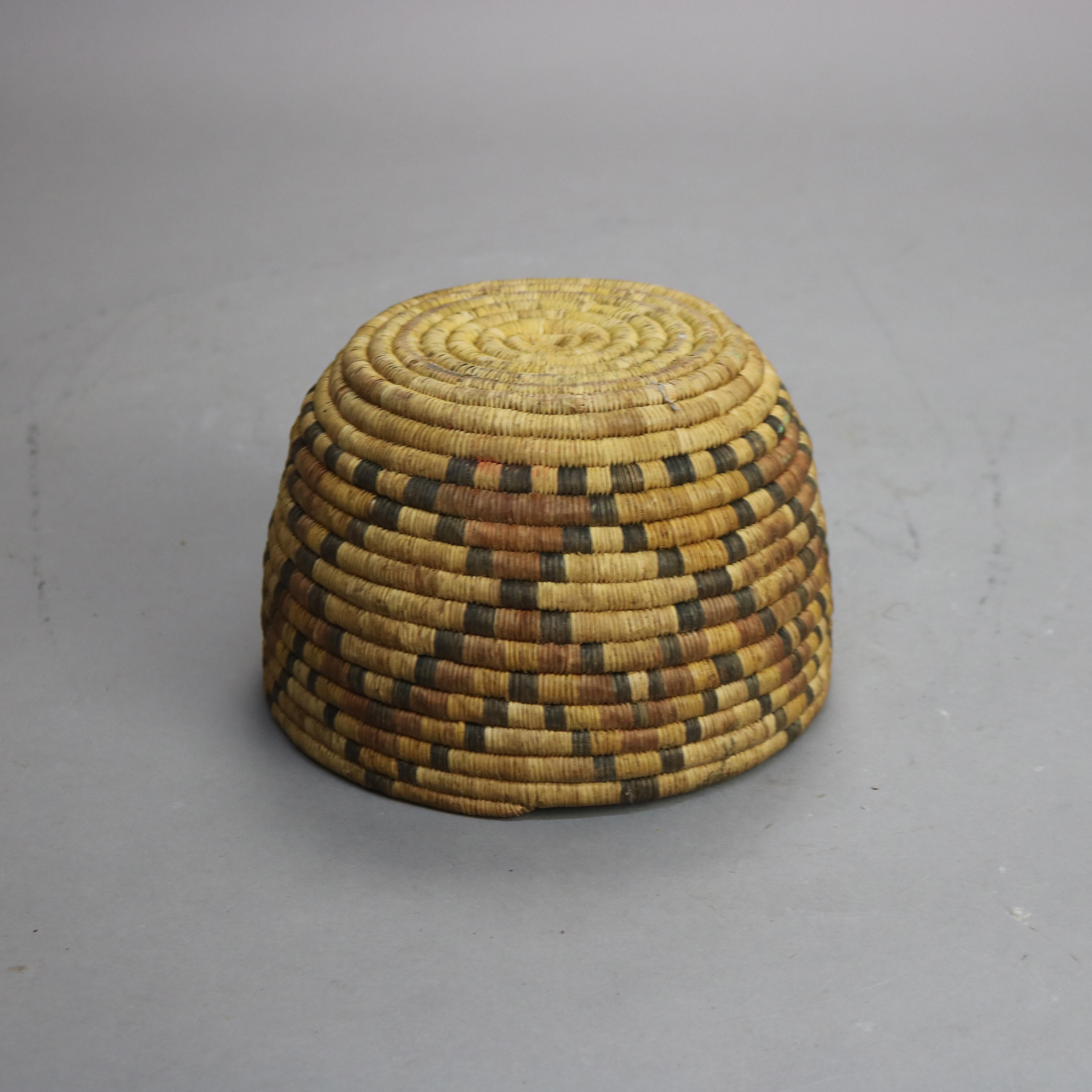 Antique Native American Indian Southwest Navajo Woven Reed Basket C1920 ...