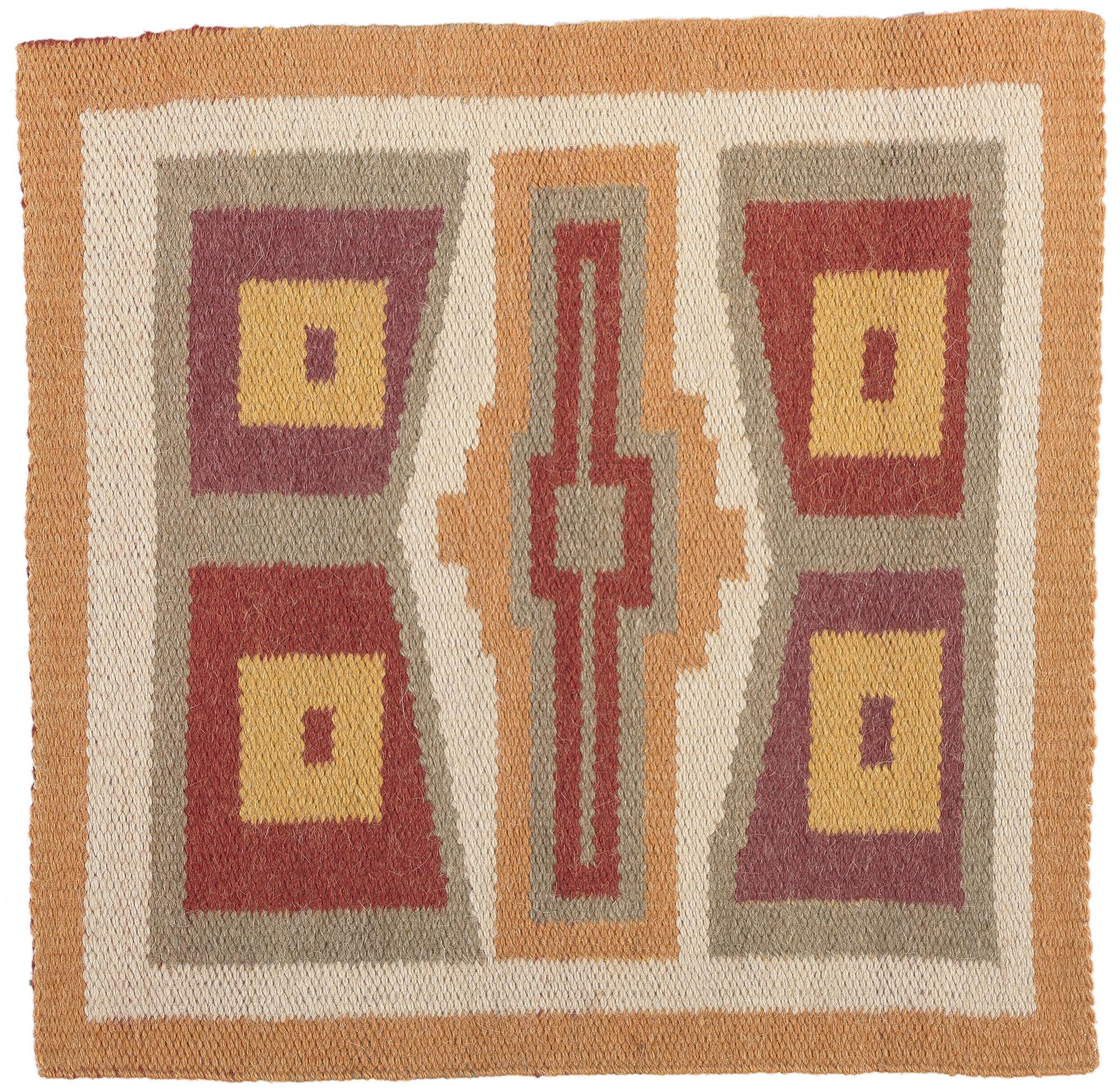 Antique Native American Indian Teec Nos Pos Navajo-Style Rug Textile For Sale 4