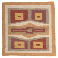 Antiguo Textil Indio Americano Teec Nos Pos Alfombra Estilo Navajo
