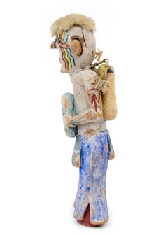 Antique Hopi HeHeya Clown Kachina Doll with Watermelon, circa 1900–1925