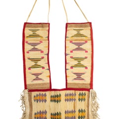 Antica martingala per cavalli dei Nativi Americani Nez Perce con zucche di mais