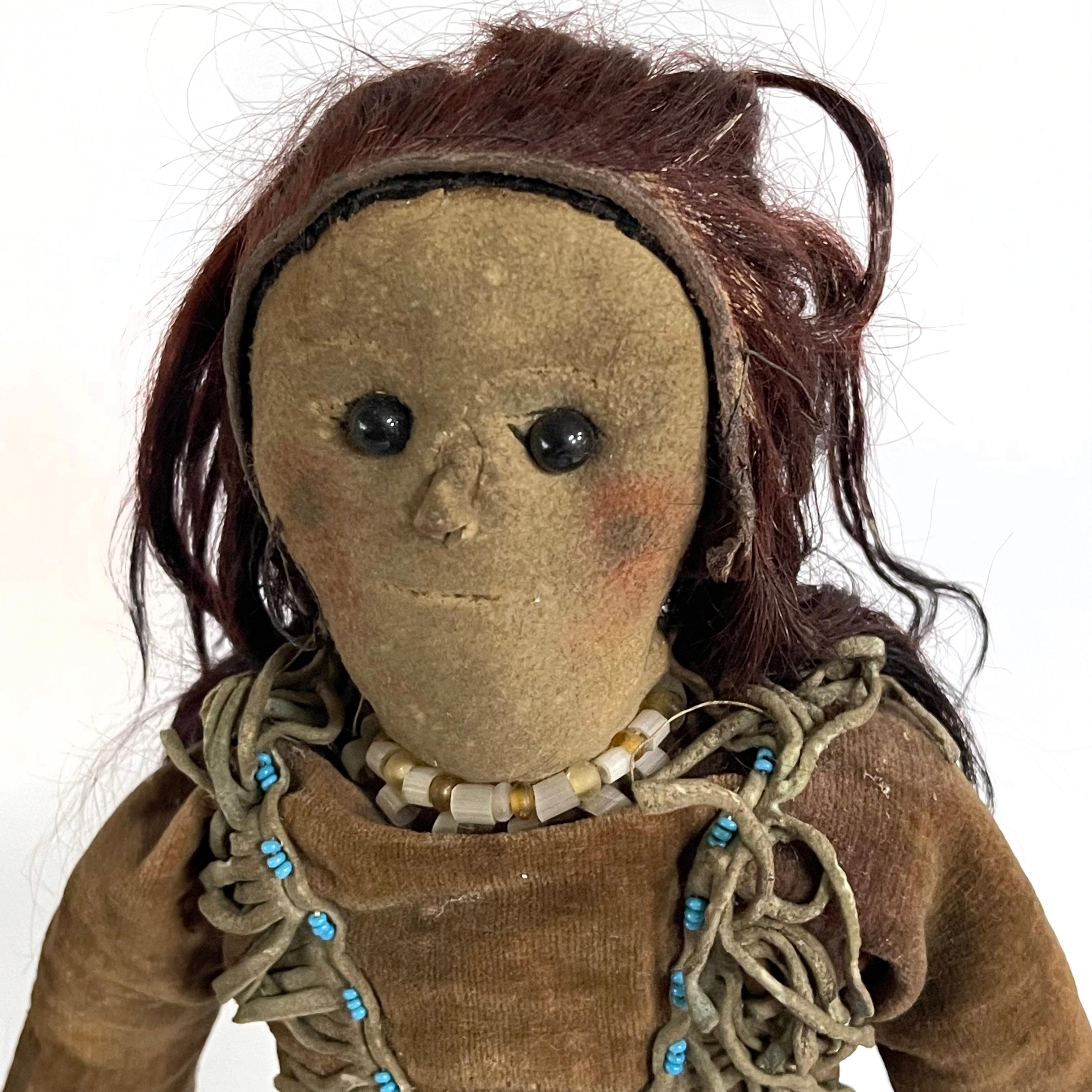 Antike indianische Puppe der amerikanischen Ureinwohner Plains im Angebot 3