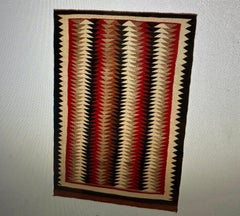 Antique Native American Rug, Handwoven Wool, Excellent Condition, 1925