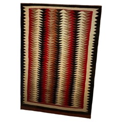 Antique Native American Rug, Handwoven Wool, Excellent Condition, 1925