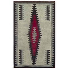 Antique Native American Rug Navajo, Two Gray Hills