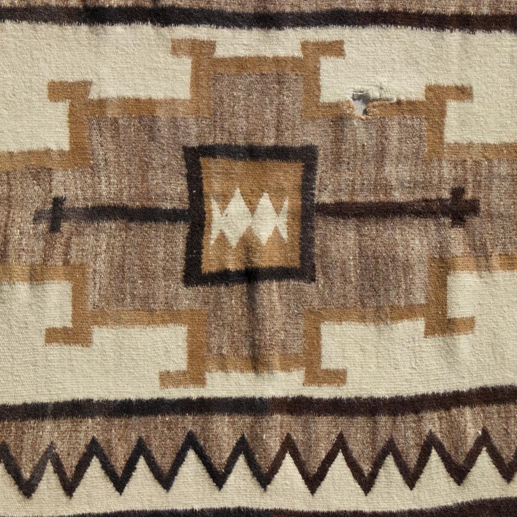 Antique Native Indian Navajo Saddle Blanket 3