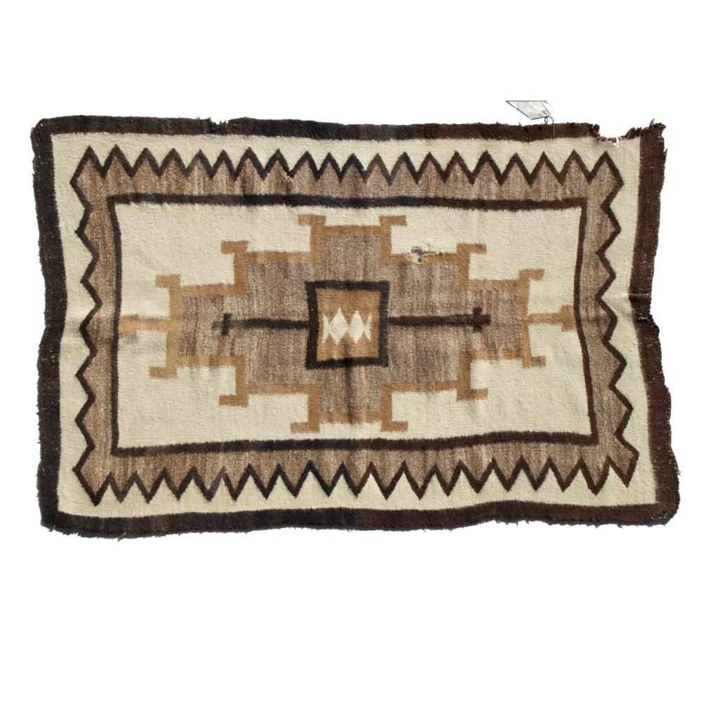 Antique Native Indian Navajo Saddle Blanket 2