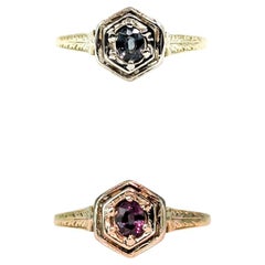 Antique Natural Alexandrite Ring in Yellow Gold