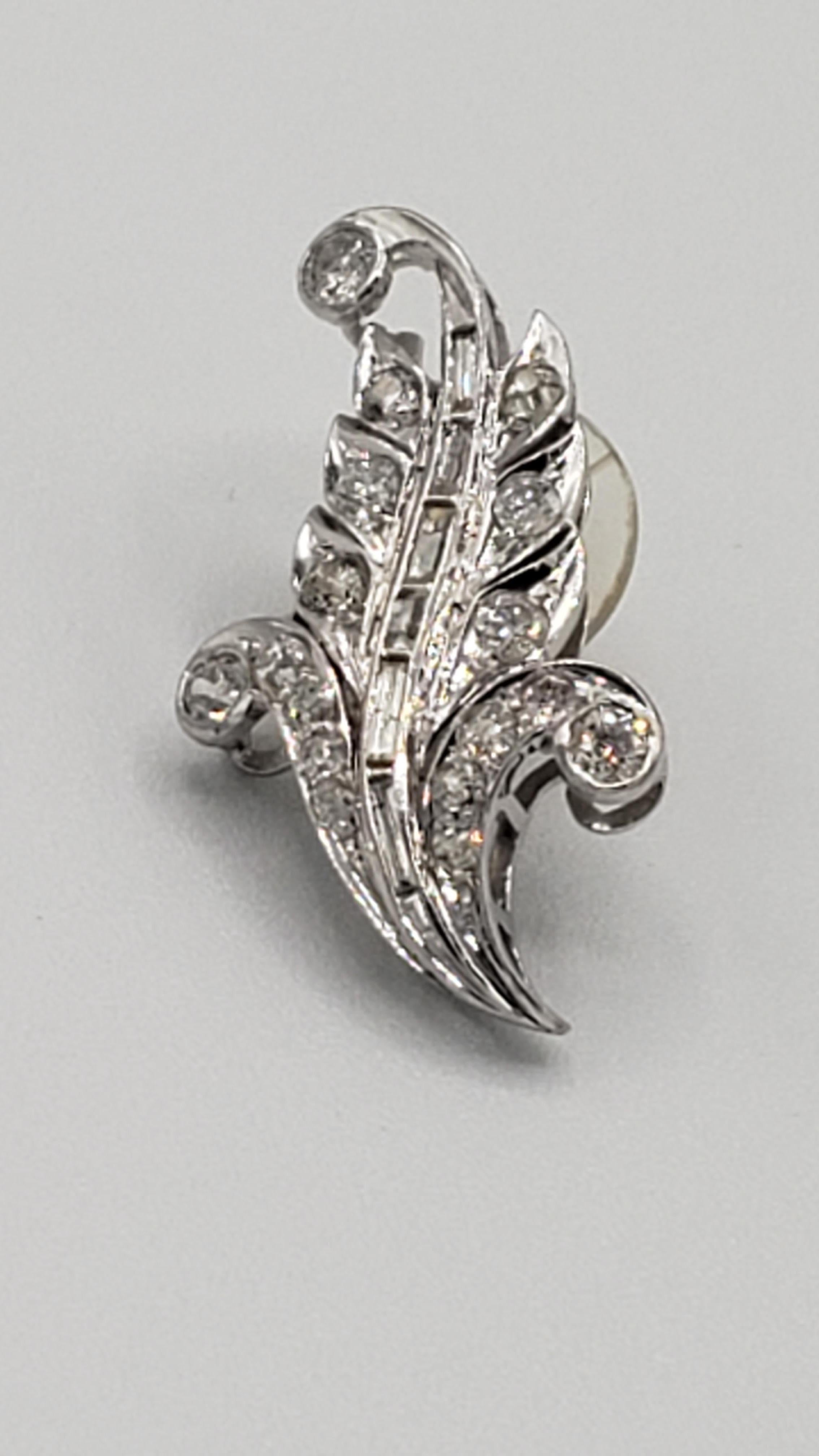 CERT Edwardian Antique European Cut Natural Diamond Earrings in Silver Platinum  For Sale 1
