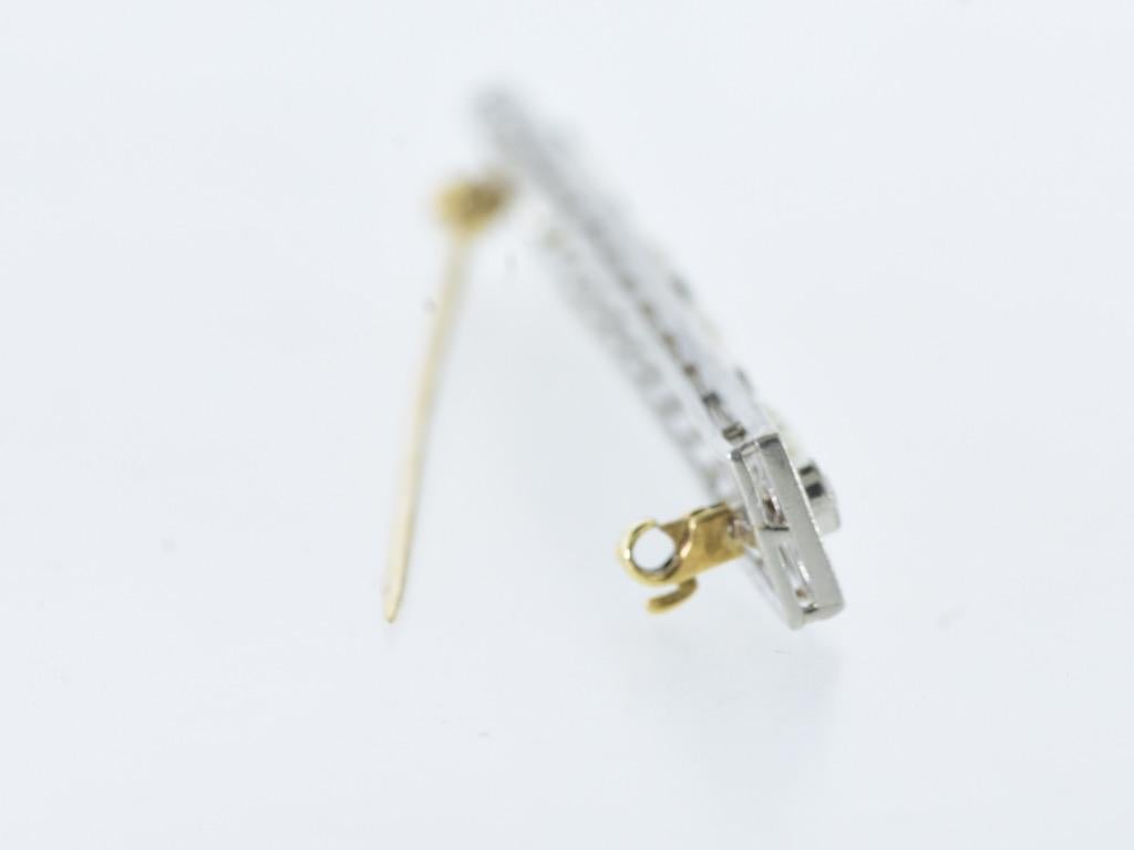 Antique Natural Pearl and Diamond Straight Pin, circa 1915 im Zustand „Hervorragend“ im Angebot in Aspen, CO