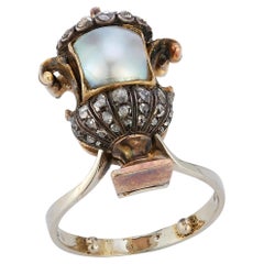 Bague perles naturelles anciennes