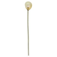 Antique Natural Pearl Stick Pin