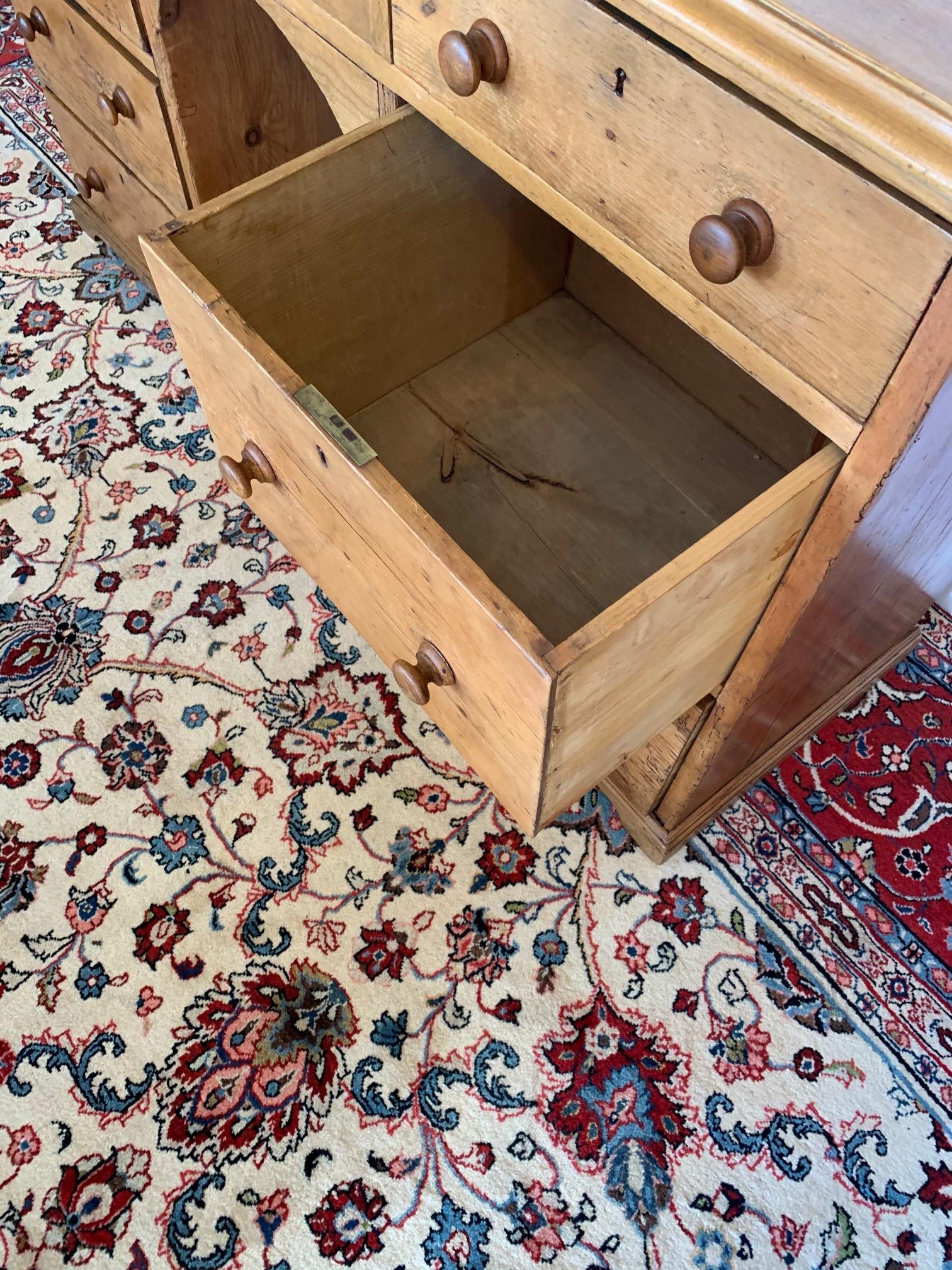 Antique Natural Pine Buffet Chest of Drawers 2