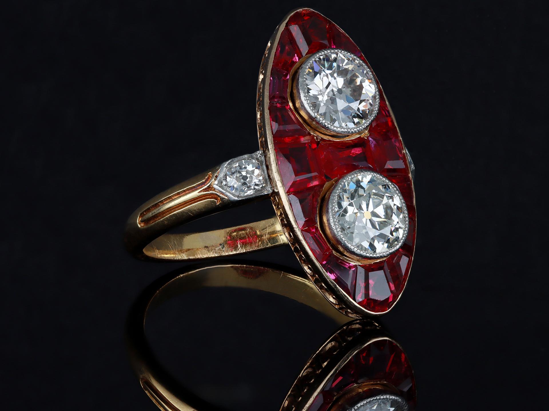 antique marquise ruby ring