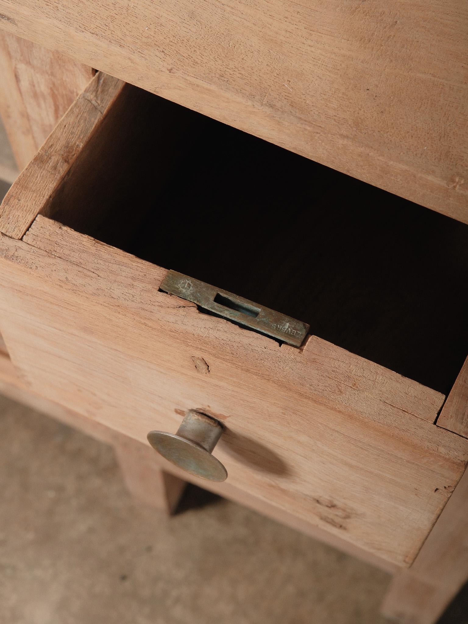 Antike Naturholz Glas Theke Schrank Display & Lagerung Hutch im Zustand „Gut“ im Angebot in High Point, NC