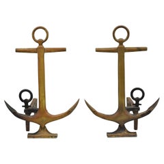 Andirons de metal