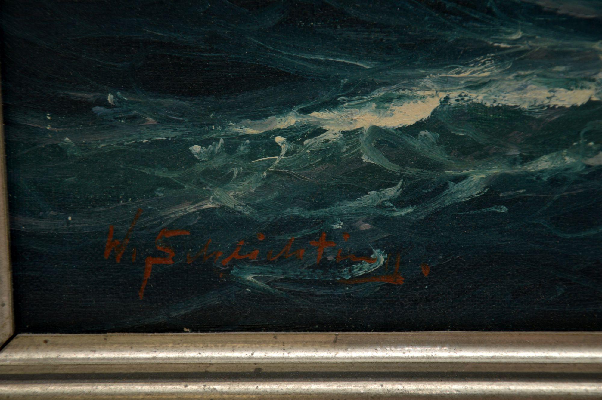 Antique Nautical Oil Painting 2