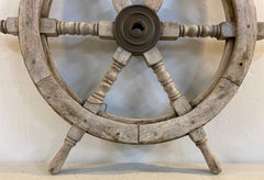 Antique Nautical Ships Wheel