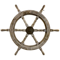 Antique Nautical Ships Wheel